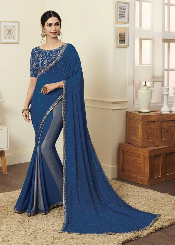 Laxmipati Ruhi 6049 Multicolor Chaina Silk Saree